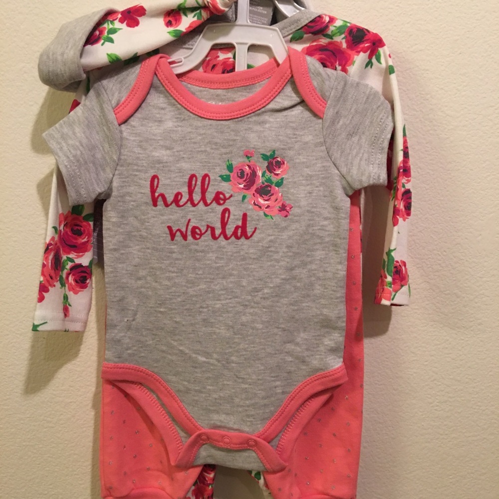 6 piece baby girl set NWOT